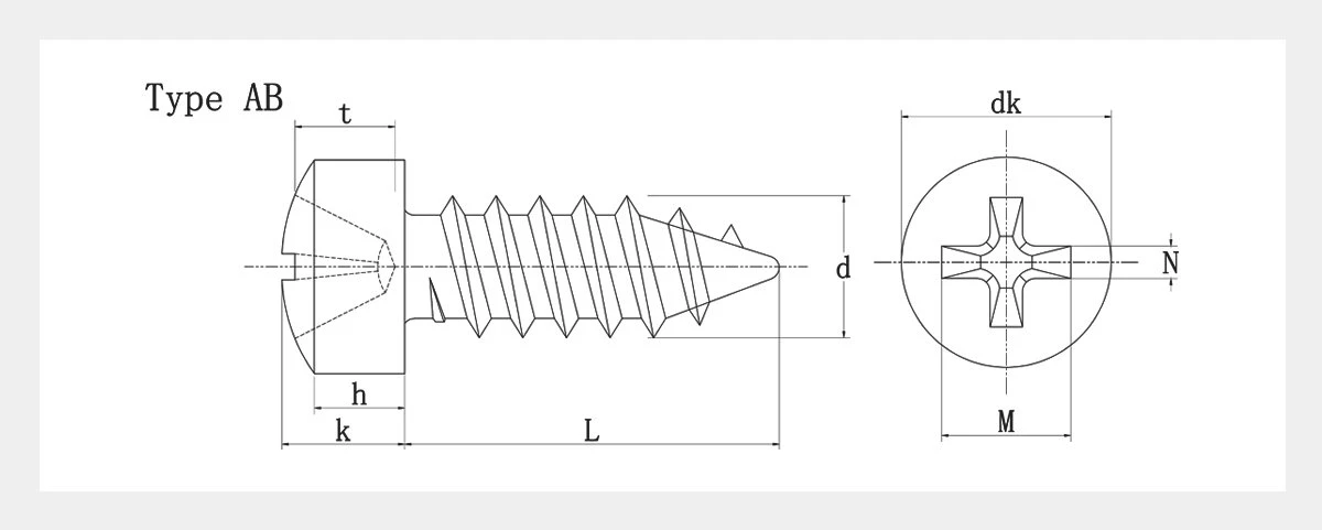 Phillips Cheese Head Screw-2D